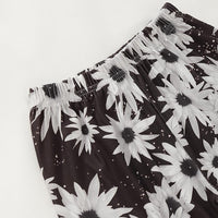 Unisex Color Block Flower Printed Hooded Long Sleeve Top & Pants Kids Wear Wholesale - PrettyKid