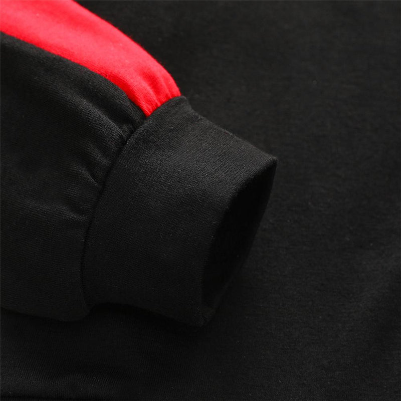 Boys Color Block Hooded Long Sleeve Zipper Tracksuit Wholesale Boys Suits - PrettyKid