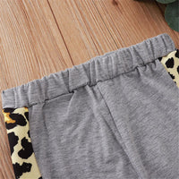 Boys Color Block Leopard Hooded Top & Pants Wholesale Boys Clothing - PrettyKid