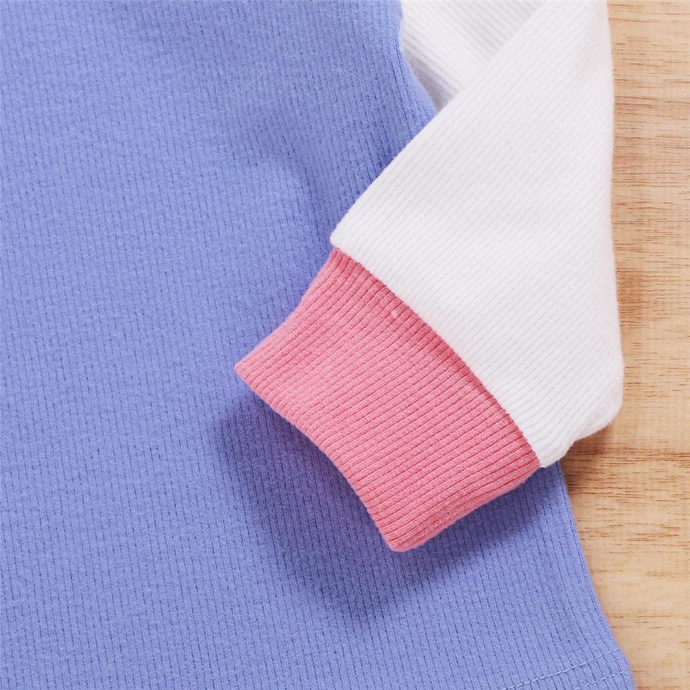 Baby Unisex Color Block Long Sleeve Crew Neck Top & Pants Baby Wholesale Suppliers - PrettyKid