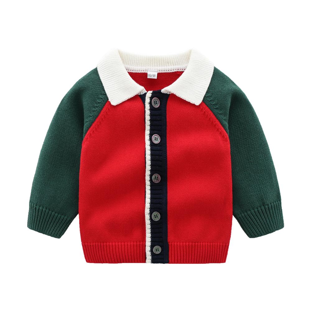 Baby Boys Color Block Long Sleeve Sweaters Baby Clothing Suppliers - PrettyKid
