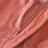 Girls Color Block Long Sleeve Zipper Jacket Girls Wholesale - PrettyKid