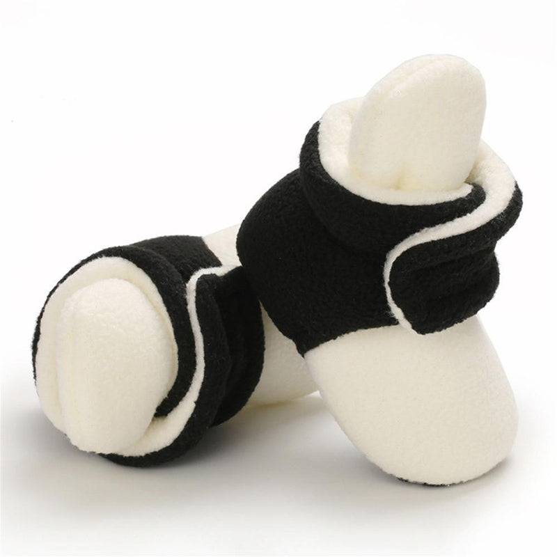 Baby Unisex Color Block Magic Tape Snow Boots Baby Shoes Wholesale - PrettyKid