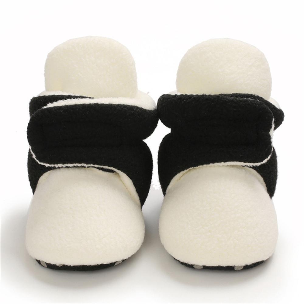 Baby Unisex Color Block Magic Tape Snow Boots Baby Shoes Wholesale - PrettyKid