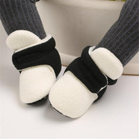 Baby Unisex Color Block Magic Tape Snow Boots Baby Shoes Wholesale - PrettyKid