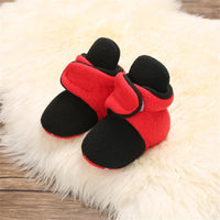 Baby Unisex Color Block Magic Tape Snow Boots Baby Shoes Wholesale - PrettyKid