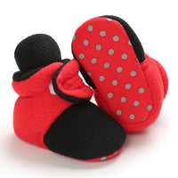 Baby Unisex Color Block Magic Tape Snow Boots Baby Shoes Wholesale - PrettyKid