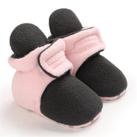 Baby Unisex Color Block Magic Tape Snow Boots Baby Shoes Wholesale - PrettyKid