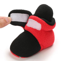 Baby Unisex Color Block Magic Tape Snow Boots Baby Shoes Wholesale - PrettyKid