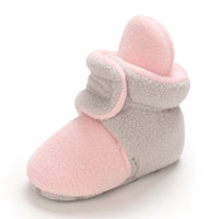 Baby Unisex Color Block Magic Tape Snow Boots Baby Shoes Wholesale - PrettyKid