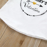 Girls Color Blocking Letter Print Tops - PrettyKid