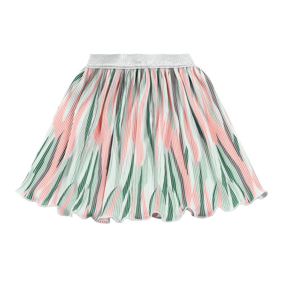 Toddler Girls Color Contrast Elastic Waist Skirt bulk baby grows - PrettyKid