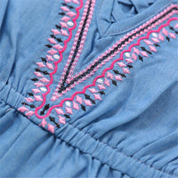 Toddler Girls Color Contrast Sling Jumpsuit clothes wholesale baby clothes online - PrettyKid
