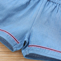 Toddler Girls Color Contrast Sling Jumpsuit clothes wholesale baby clothes online - PrettyKid