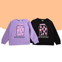 Girls Comfy Cartoon Letter Printed Long-sleeve Tops Wholesale - PrettyKid