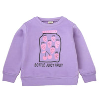 Girls Comfy Cartoon Letter Printed Long-sleeve Tops Wholesale - PrettyKid