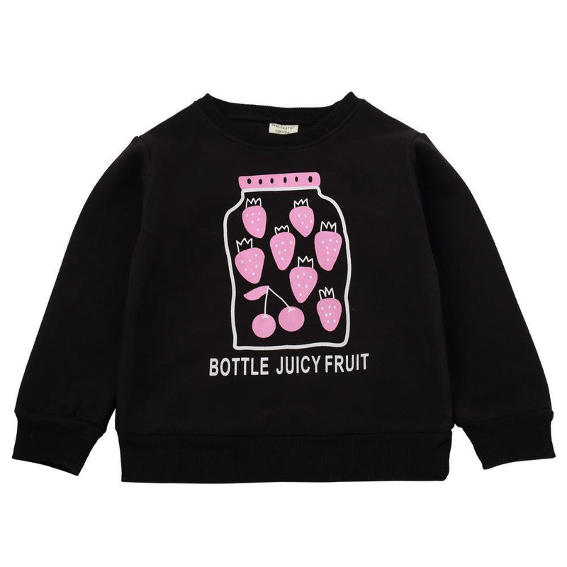 Girls Comfy Cartoon Letter Printed Long-sleeve Tops Wholesale - PrettyKid