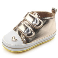 Baby Comfy Heart Printed Magic Tape Sneakers - PrettyKid