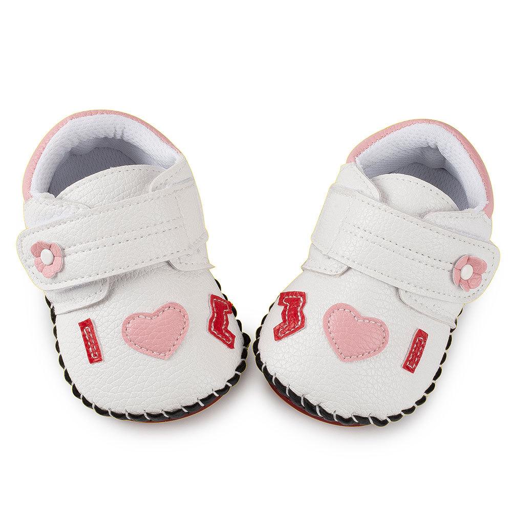 Baby Girls Comfy Magic Tape Toddler Flat Shoes - PrettyKid