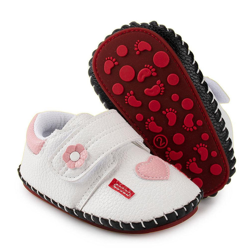 Baby Girls Comfy Magic Tape Toddler Flat Shoes - PrettyKid