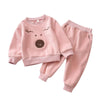 Corduroy Sports Long Sleeve Animal Printed Top & Pants Girls Clothing Wholesale - PrettyKid