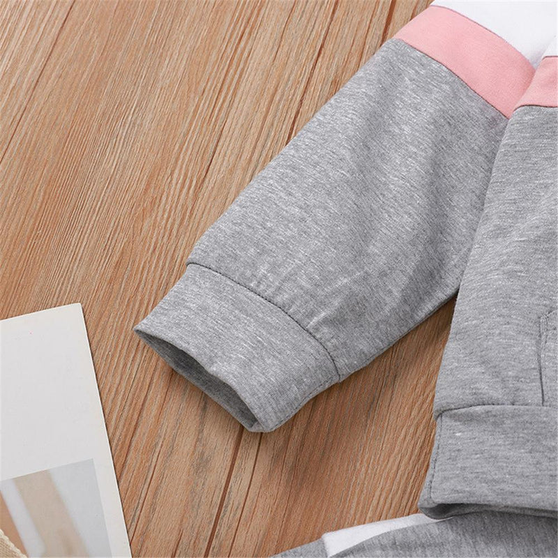 Unisex Cotton Letter Printed Long Sleeve Hooded Top & Pants Toddler Wholesale - PrettyKid