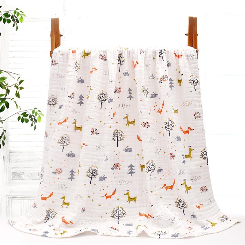 Baby Cotton Six-layers Cartoon Printed Blanket Baby Blankets Wholesalers - PrettyKid