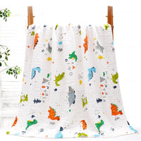 Baby Cotton Six-layers Cartoon Printed Blanket Baby Blankets Wholesalers - PrettyKid