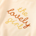 Girls Crew Neck Long Sleeve Letter Splicing T-shirt Girl Wholesale - PrettyKid