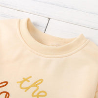 Girls Crew Neck Long Sleeve Letter Splicing T-shirt Girl Wholesale - PrettyKid