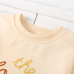 Girls Crew Neck Long Sleeve Letter Splicing T-shirt Girl Wholesale - PrettyKid