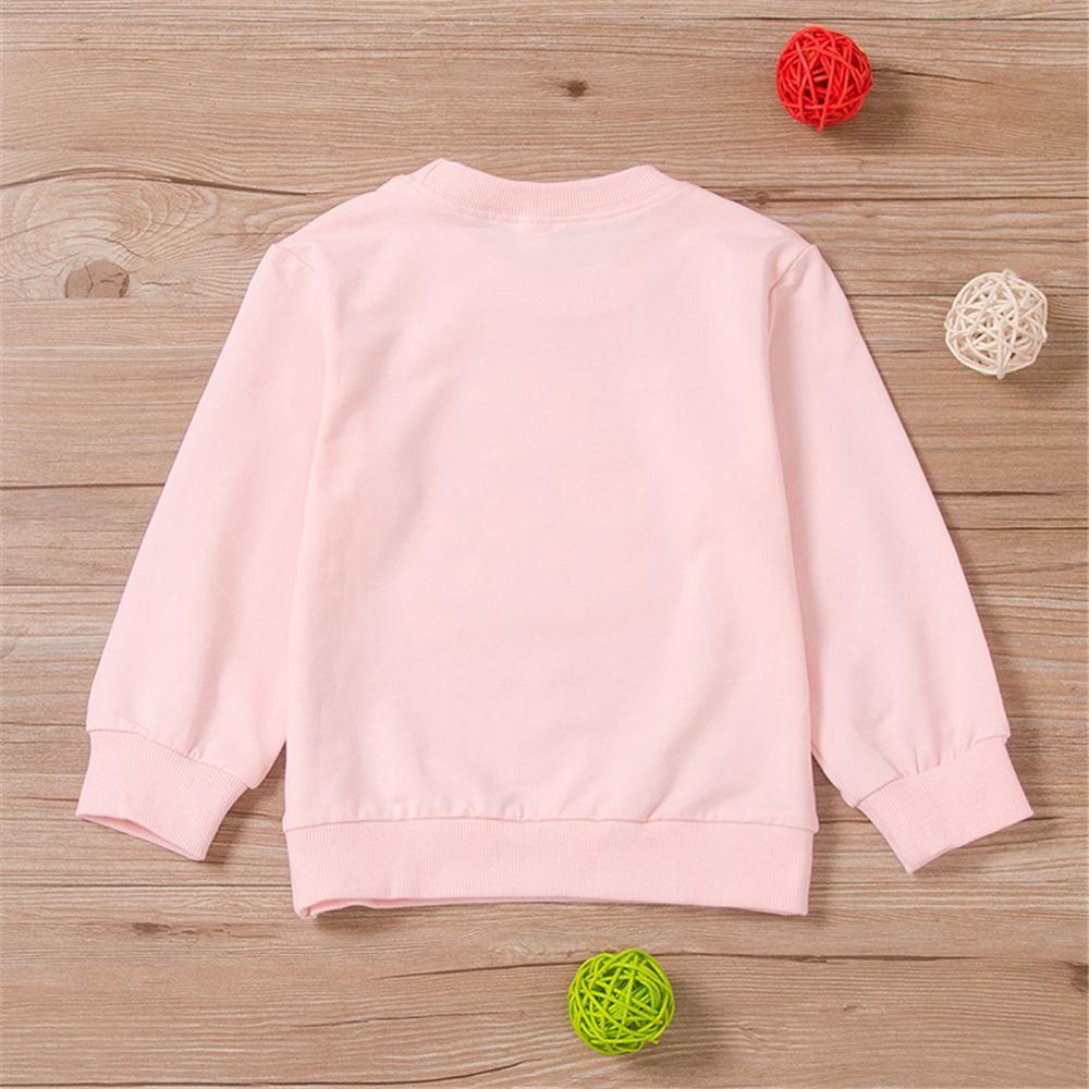 Girls Crew Neck Long Sleeve Printed Pattern Tops Wholesale Baby Girl Clothes - PrettyKid