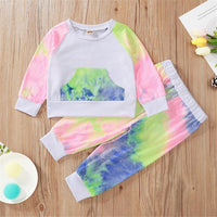 Baby Girls Crew Neck Long Sleeve T-shirt & Pants Wholesale Baby Cloths - PrettyKid