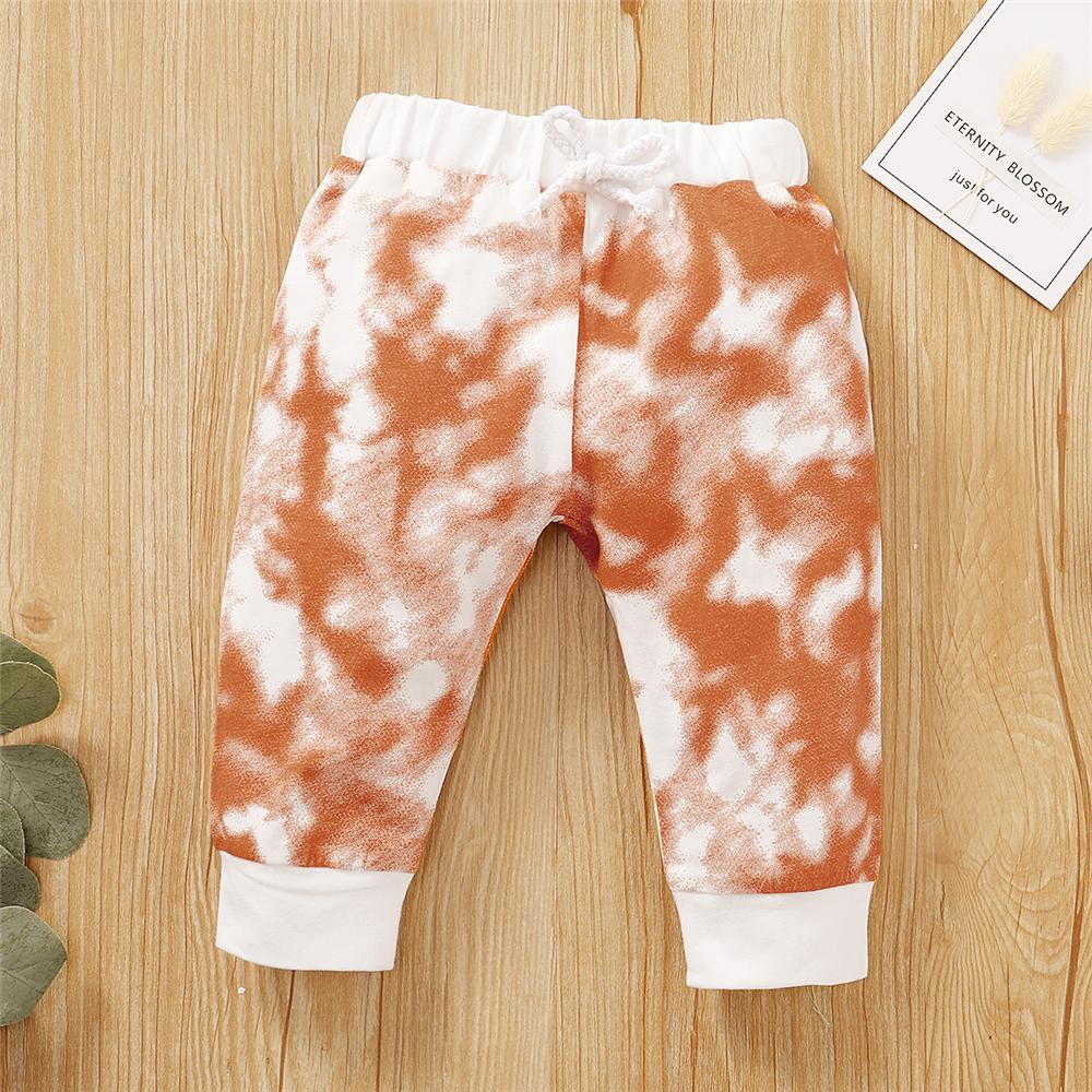 Baby Unisex Crew Neck Long Sleeve Tie Dye Romper & Pants Baby Romper Wholesale - PrettyKid