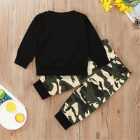 Baby Boys Crew Neck Long Sleeve Top & Camo Pants Boys Wholesale Clothing - PrettyKid