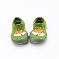 Baby Cute Animal Print Knitted Casual Flats - PrettyKid