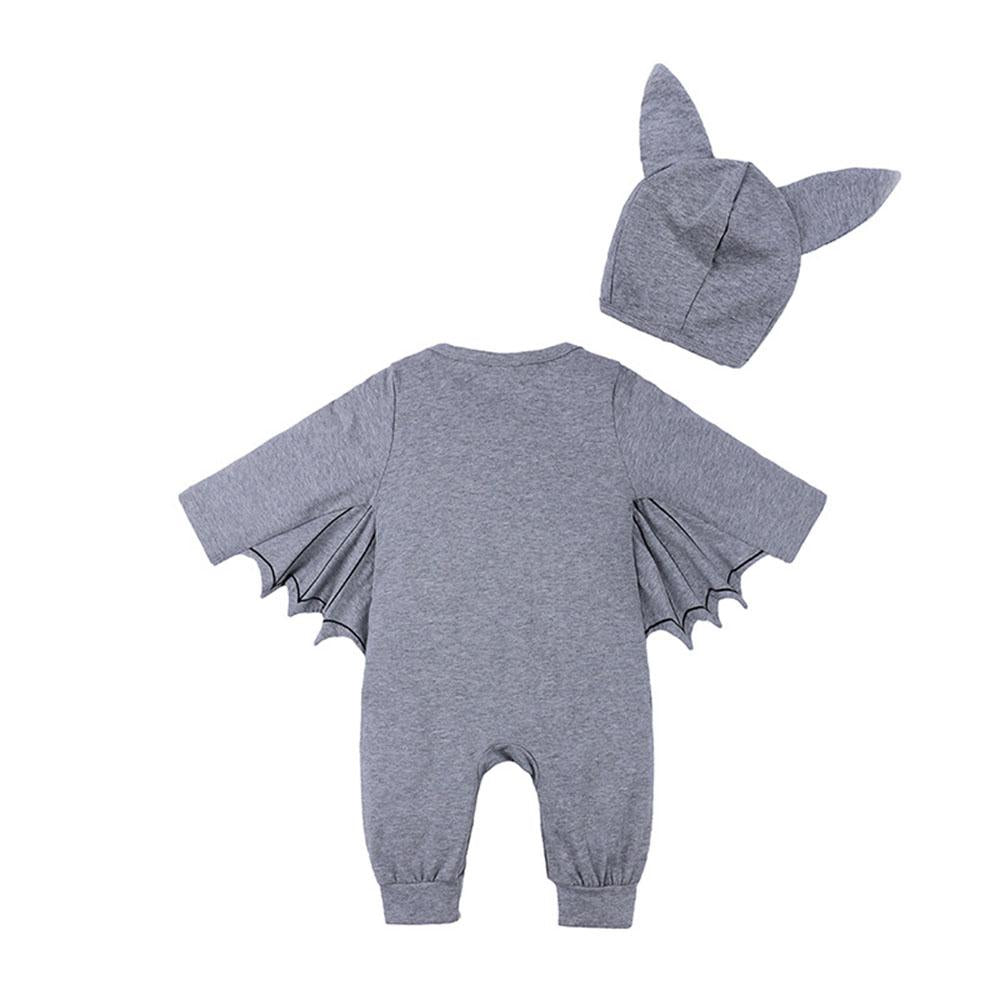 Baby Cute Bat Shape Romper & Hat Halloween Sets - PrettyKid