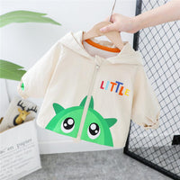 Boys Cute Cartoon Animal Print Hooded Long Sleeve Jackets - PrettyKid