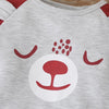 Baby Boys Cute Cartoon Bear Long Sleeve Romper & Hat Baby Boutique Wholesale - PrettyKid