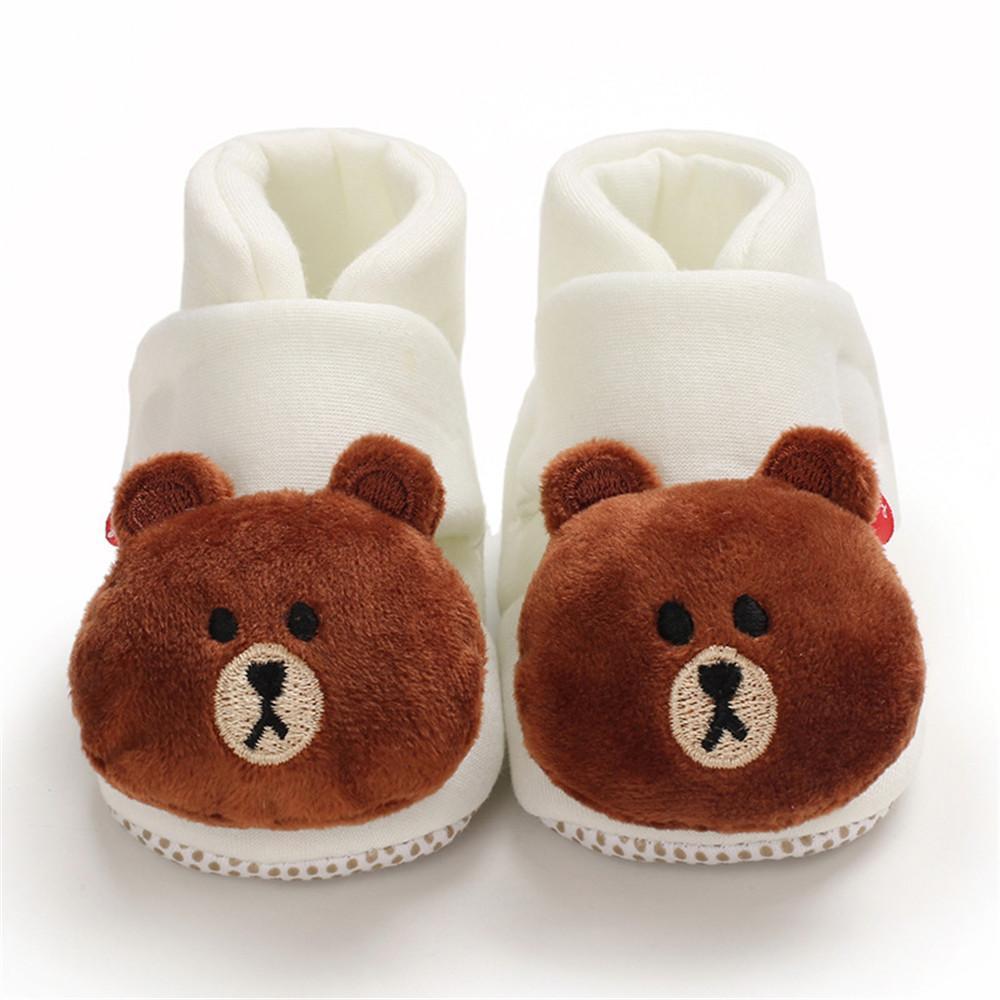 Baby Cute Cartoon Warm Magic Tape Infant Shoes - PrettyKid