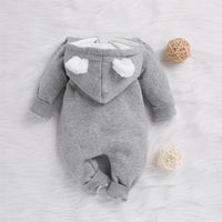 Baby Cute Cloud Hooded Zipper Jumpsuits - PrettyKid