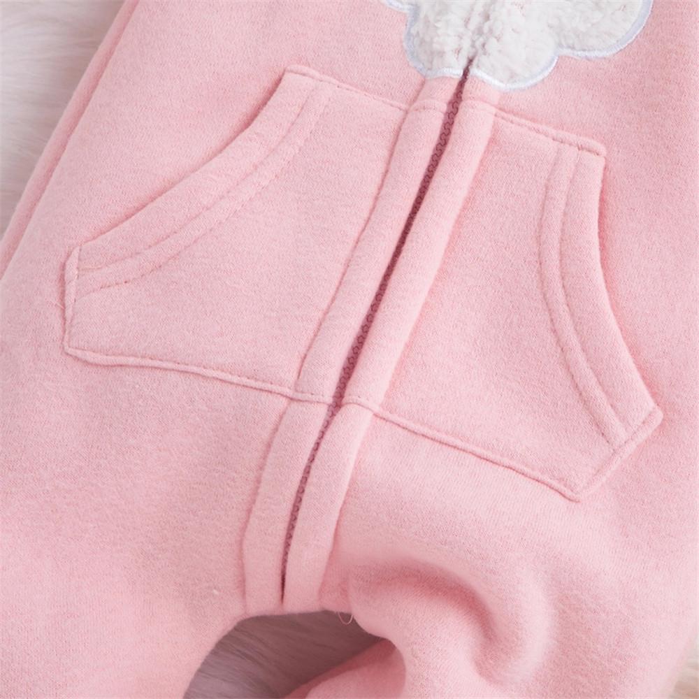 Baby Cute Cloud Hooded Zipper Jumpsuits - PrettyKid