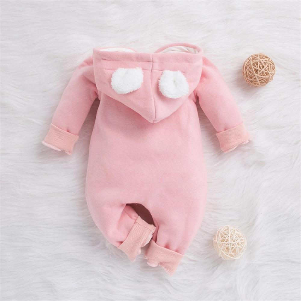 Baby Cute Cloud Hooded Zipper Jumpsuits - PrettyKid