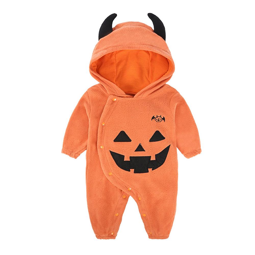 Baby Cute Halloween Bat Print Romper - PrettyKid