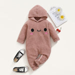 Baby Unisex Cute Hooded Long Sleeve Warm Romper Baby Boutique Clothes Wholesale - PrettyKid