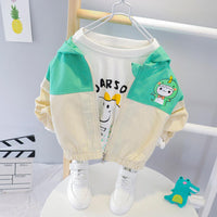 Girls Cute Hooded Long Sleeve Zipper Jackets - PrettyKid