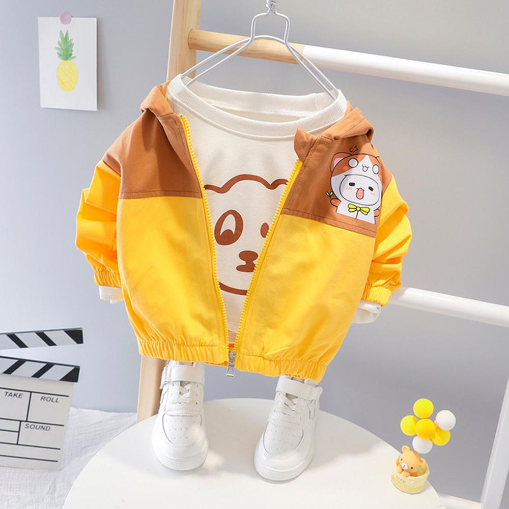 Girls Cute Hooded Long Sleeve Zipper Jackets - PrettyKid