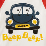 Boys Cute Long Sleeve Car Printed T Shirts - PrettyKid