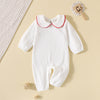 Baby Girl Doll Collar Corduroy Jumpsuit Wholesale Baby Onesies - PrettyKid