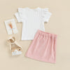 18months-6years Toddler Girl Sets Solid Color Fashion Girl Wholesale - PrettyKid